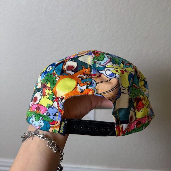 Pokemon Original Nintendo All Over Print Ball Cap Snap Back - Picture 5 of 8
